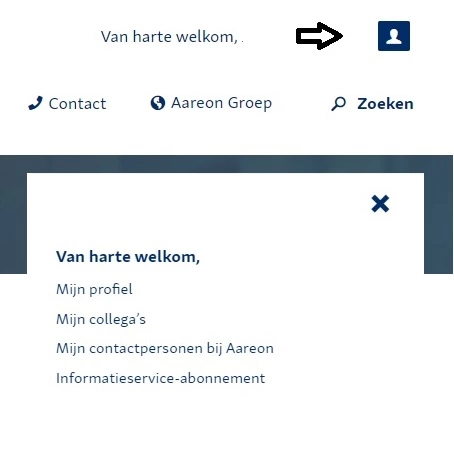 Icoontje en profiel extranet