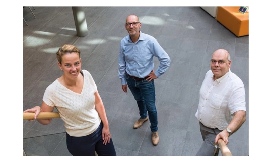 Edo Bakker, Ed den Hartog en Brigitte van den Berg van Woningstichting Den Helder Edo Bakker, Ed den Hartog en Brigitte van den Berg van Woningstichting Den Helder