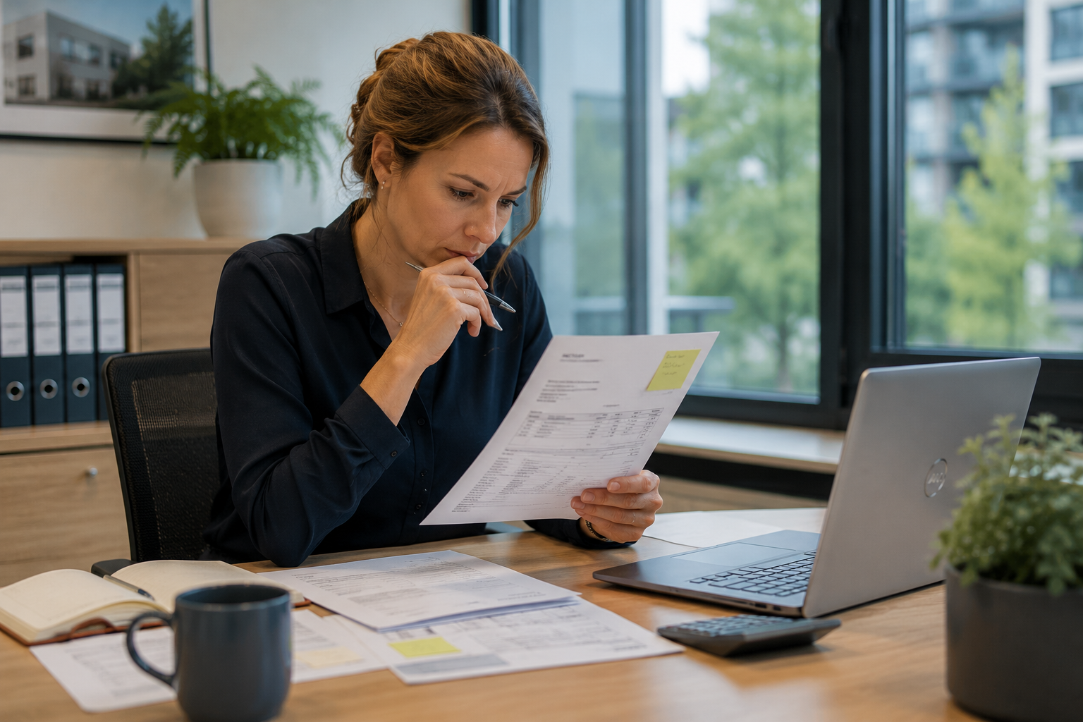 Vrouw die gebruikmaakt van AAVA Financieel